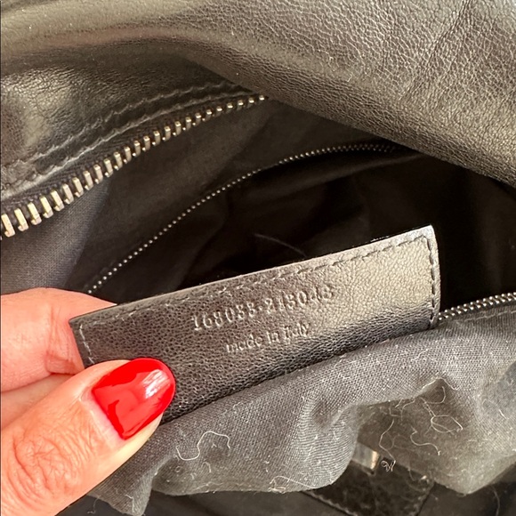 BALENCIAGA Vintage Whistle Satchel Black Leather Handbag - Picture 9 of 9